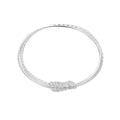 Ladies Bracelet Electroplated Bright Silver Geometric Circle