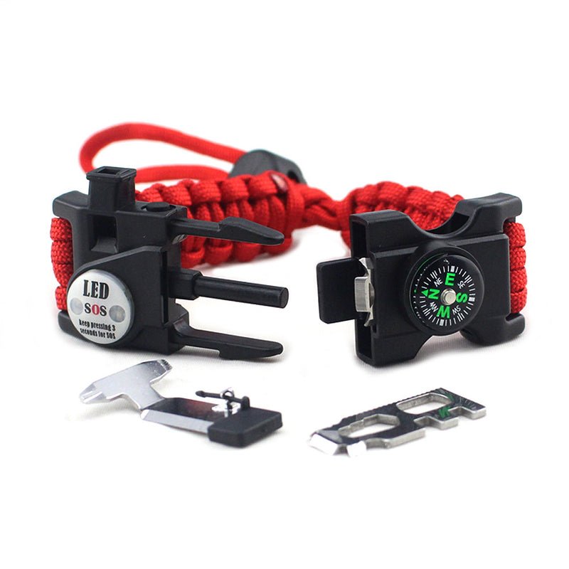 Parachute Cord Braided Adjustable Survival Bracelet