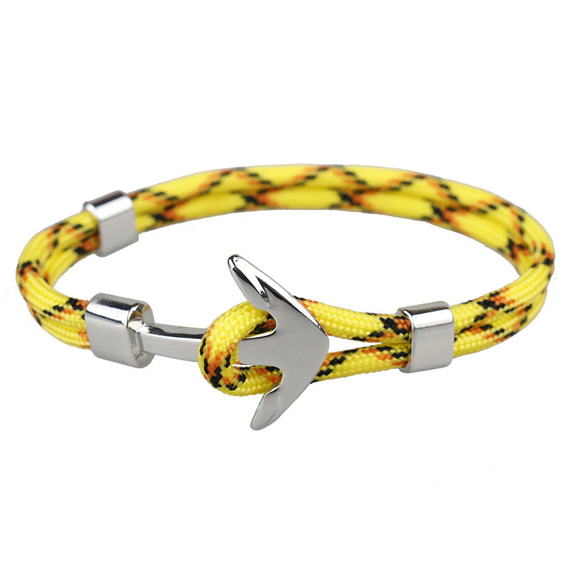 Boat Anchor Men's Bracelet Polyester Rope Bracelet