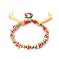 Christmas Snowflake Candy Bead Bracelet