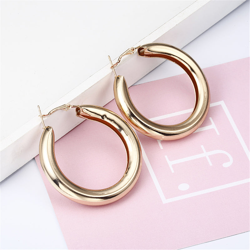 Exaggerated fashion alloy ring earrings