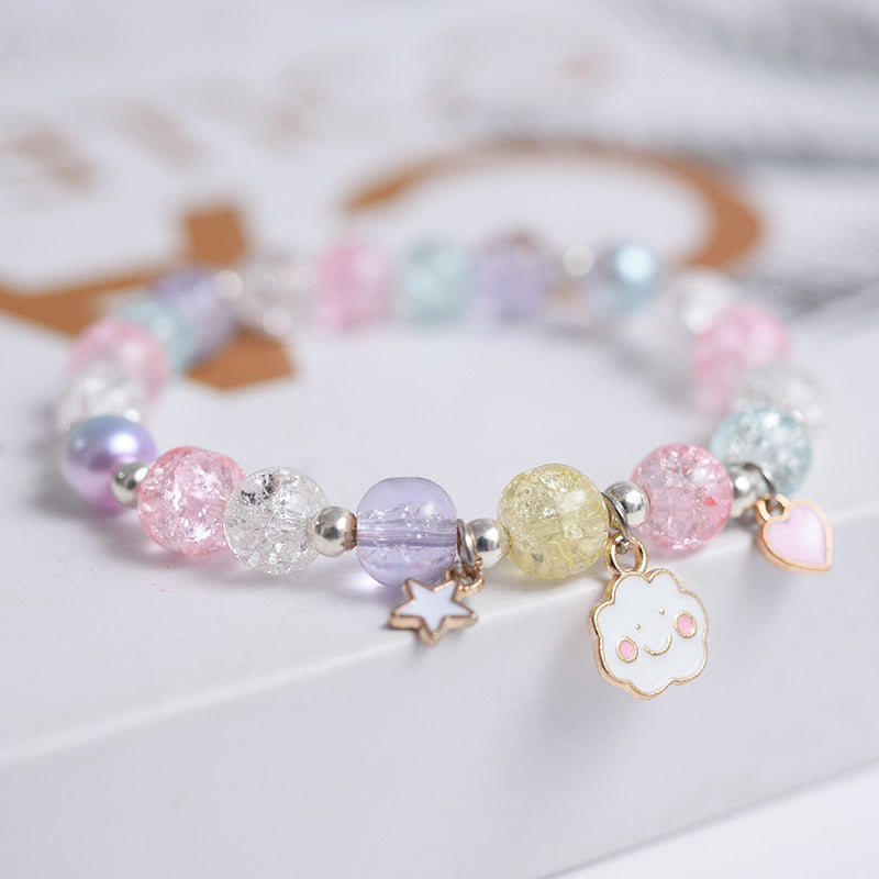 Korean Style Fashion Popping Crystal Small Daisy Bracelet