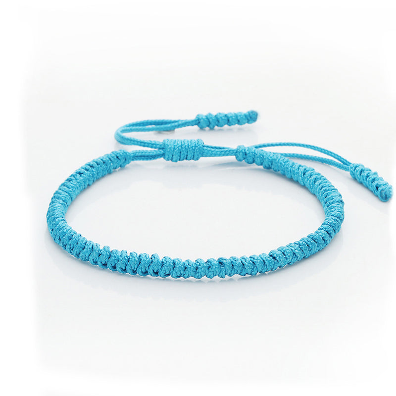 Ethnic Style,  Hand-woven Red Knots Rope Bracelet