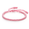 Ethnic Style,  Hand-woven Red Knots Rope Bracelet