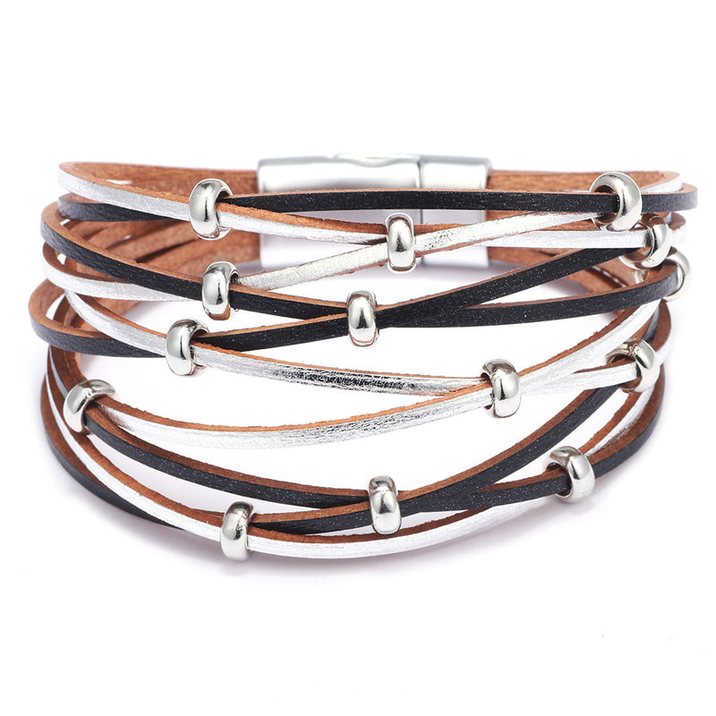 Multi-Layer Braided Leather Bracelet