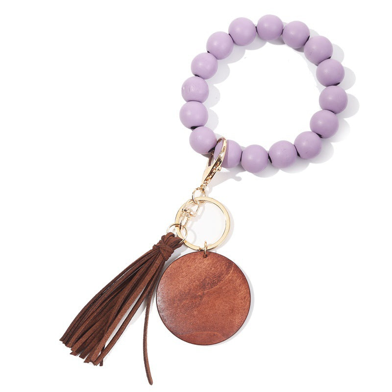 Korea Velvet Tassel Bracelet Keychain DIY