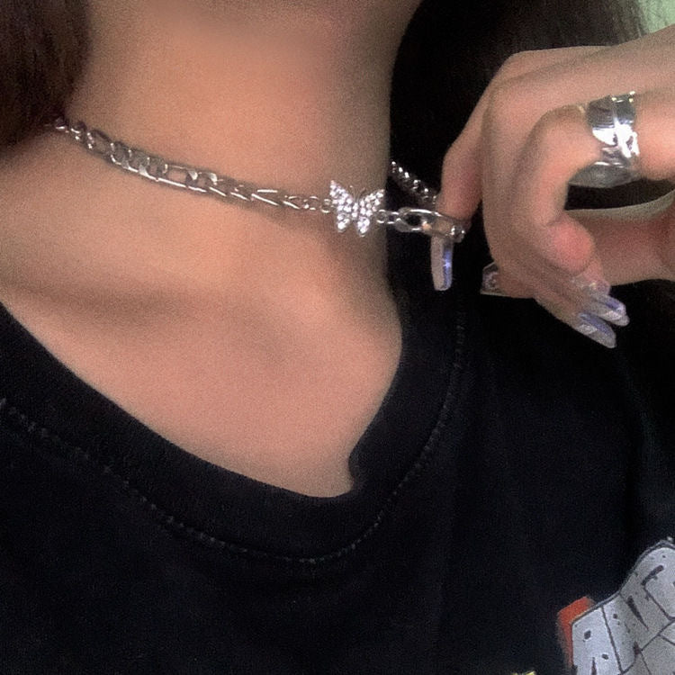 Ins Korea Personality Lengdanfeng Clavicle Chain