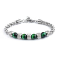 New Tiger Eye Men's Adjustable Beaded Bracelet
