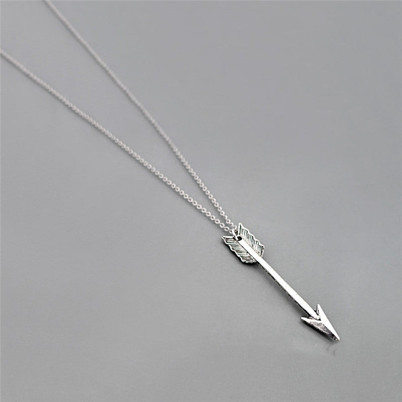 Hip-hop Ins Metal Alloy Big Arrow Pendant Necklace