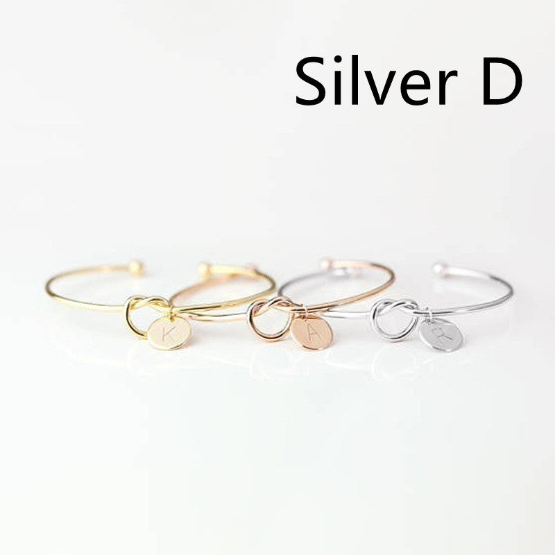 European And American Fashion Dead Knot Letter Bracelet