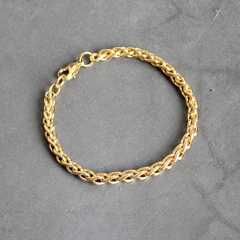 Simple Keel Chain Handmade Women's Men's Couple Universal Bracelet