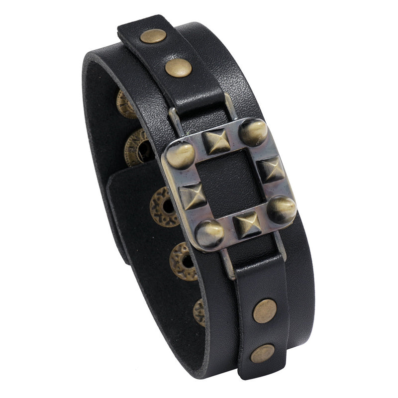 Men's Cowhide Bracelet Punk Rock Jewelry