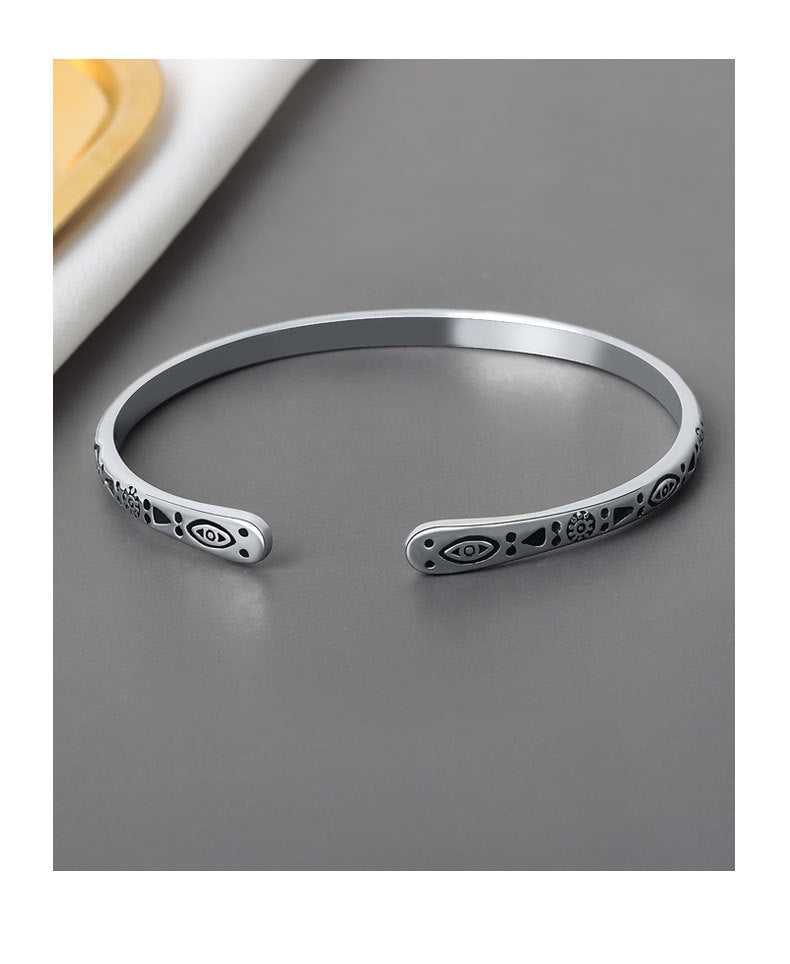 Fashion Creative Retro Matte Pattern Hand Ladies All-match
