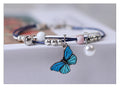 Women's Butterfly Pearl Couple Bracelet