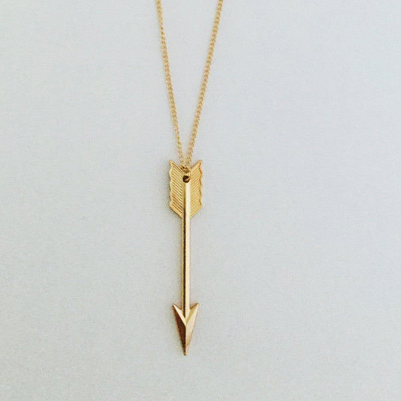 Hip-hop Ins Metal Alloy Big Arrow Pendant Necklace