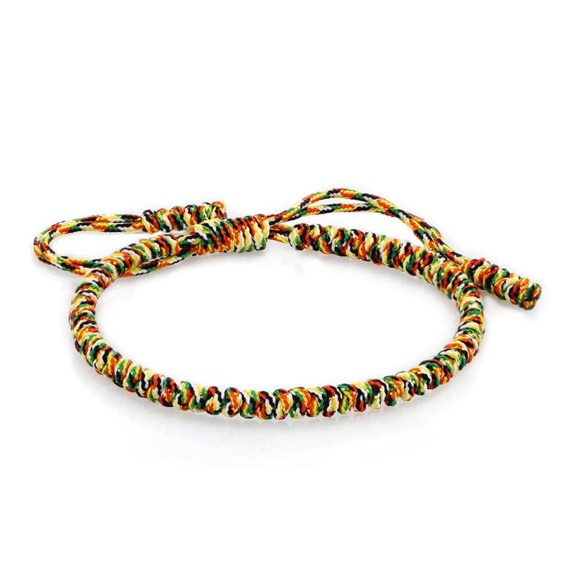 Ethnic Style,  Hand-woven Red Knots Rope Bracelet