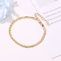 European And American Double Simple Anklet Lady