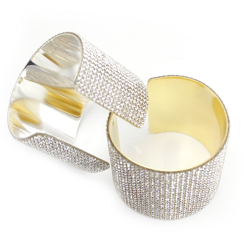Bright Sparkling Diamond Bridal Bracelet Fashion Simple Female Crystal Jewelry