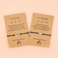Creative Stainless Steel Love Wax Thread Woven Mother's Day Bracelet Jewelry