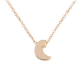 Thick Moon Pendant Necklace