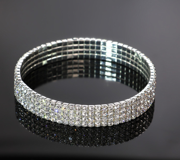 Flash diamond elastic anklet