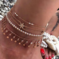 Bohemian Beach Woven Shell Anklets