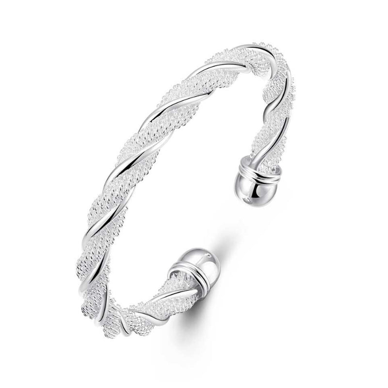 Twisted wire mesh bracelet