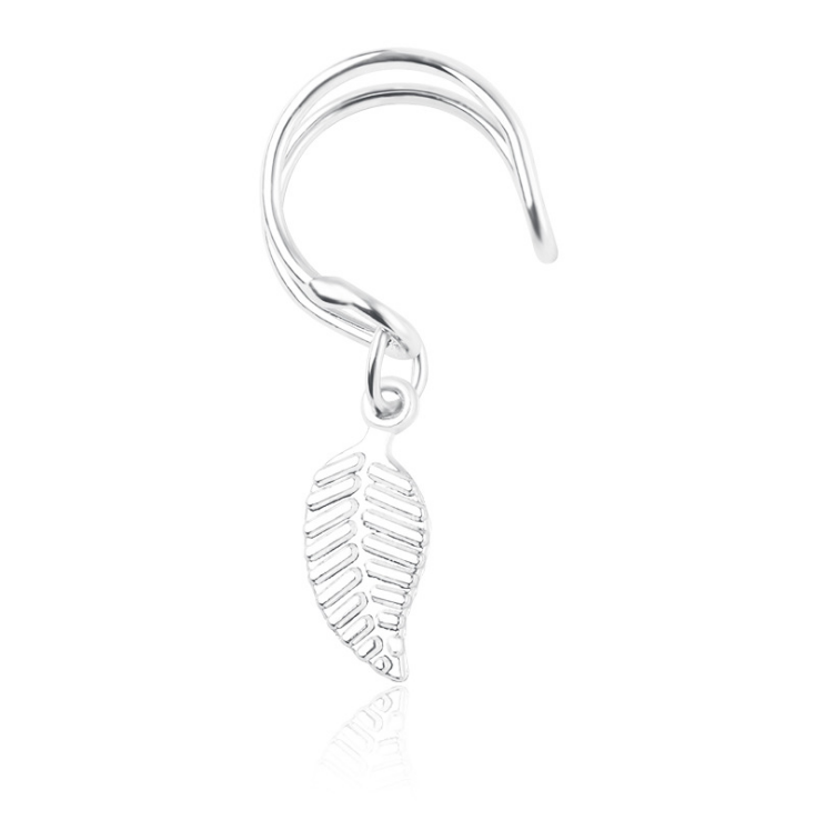 Metal leaf leaf u-shaped ear clip