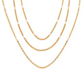 Simple multi-layer three-layer necklace