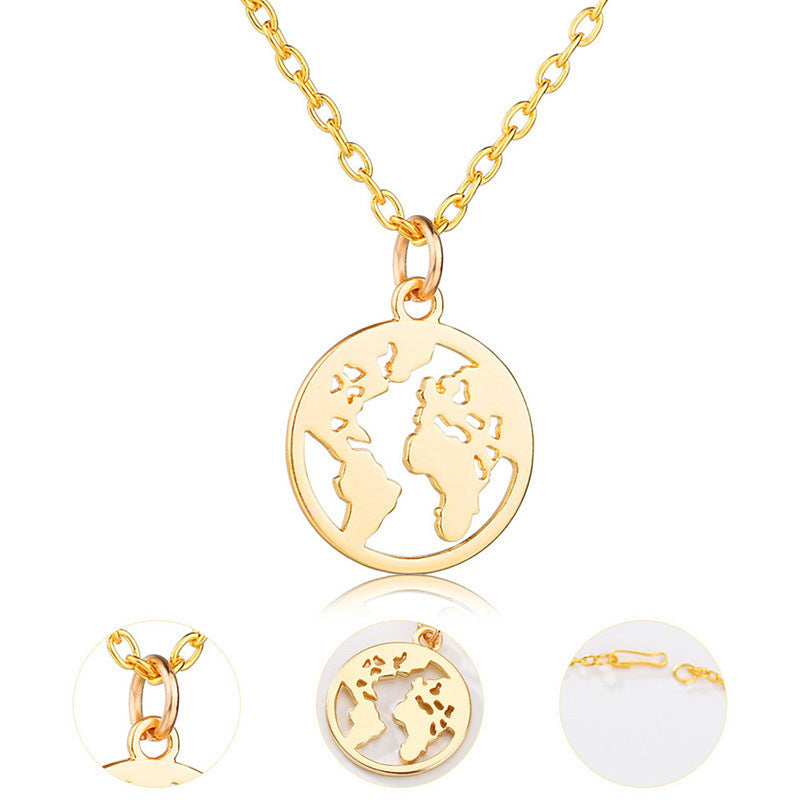 World map Necklace