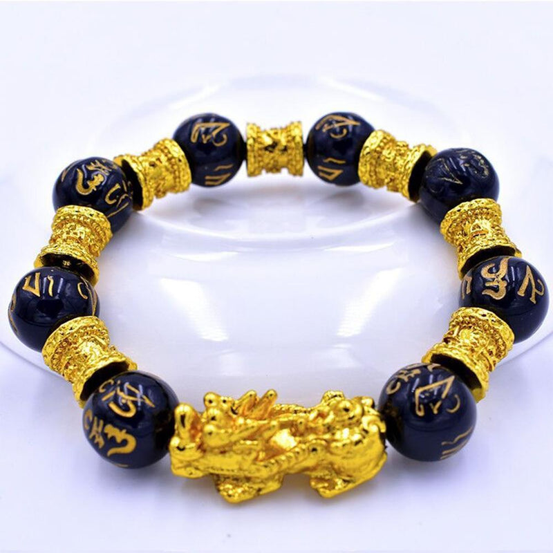 Obsidian Pixiu Bracelet