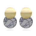 Japan, Japan, temperament, fashion, personality, trend, minimalism, geometric disc, earrings, earrings, and earrings.