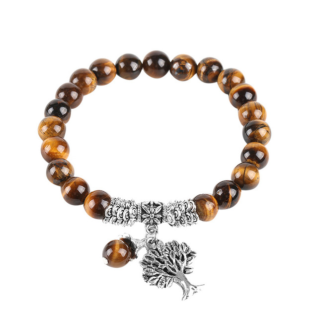 Tree of life natural stone bracelet