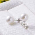 S925 pearl one week earrings