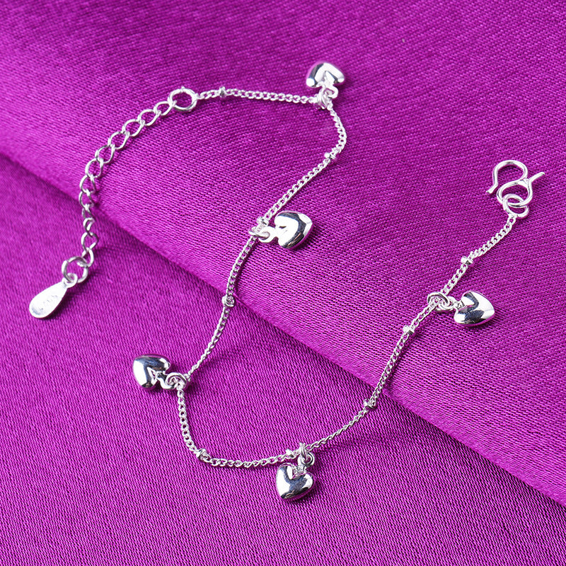 Minimalist Heart-Shaped Anklet