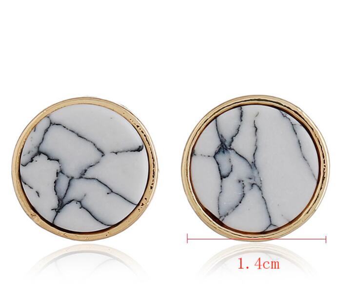 Marble Geometric Earrings