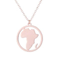 Stainless Steel South Africa Map Necklace