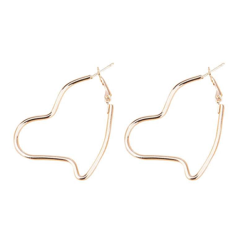 New Simple Love Exaggerated Earrings