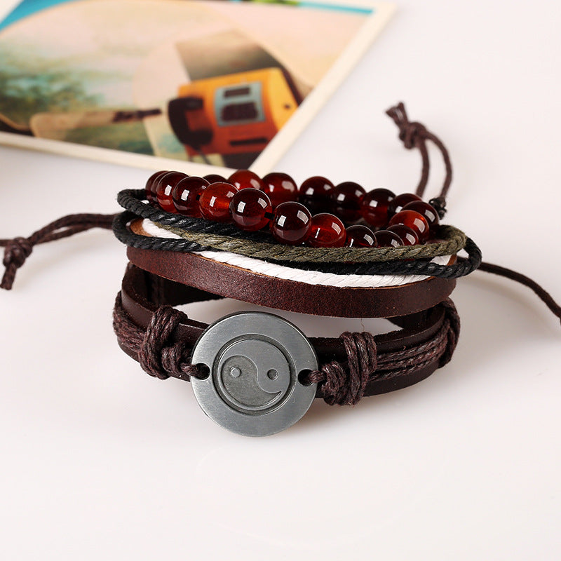 Alloy Gossip Leather Bracelet