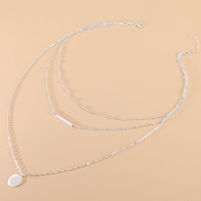 Cold Style Elegant Copper Bead Chain Women's Accessories Pendant Necklace