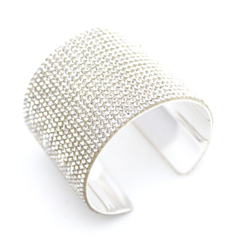 Bright Sparkling Diamond Bridal Bracelet Fashion Simple Female Crystal Jewelry