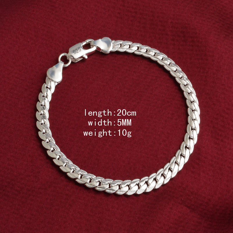 k gold color full side shrimp clasp bracelet