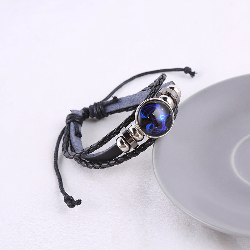 Creative Fashion Trend Twelve Constellation Luminous Bracelet