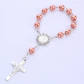 Cross Pendant Rosary Bracelet