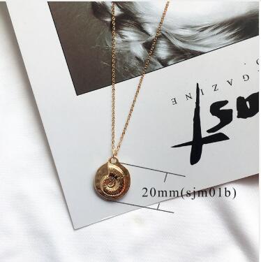 New fashion gold alloy necklace female models conch chain pendant necklace summer jewelry starfish necklace