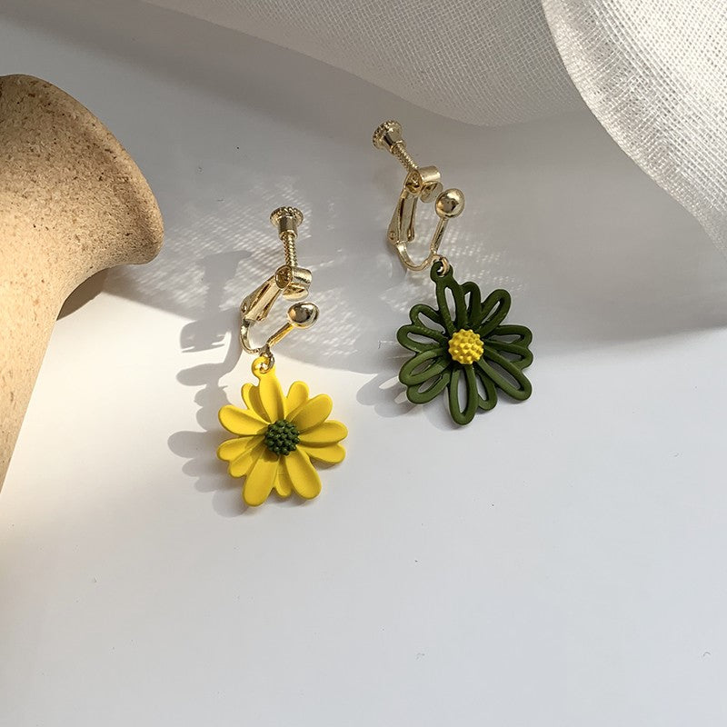 Korean temperament simple female forest earrings