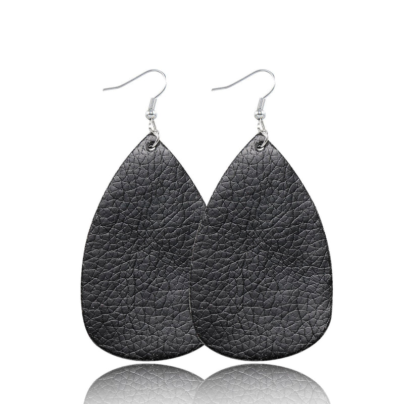 Composite leather earrings