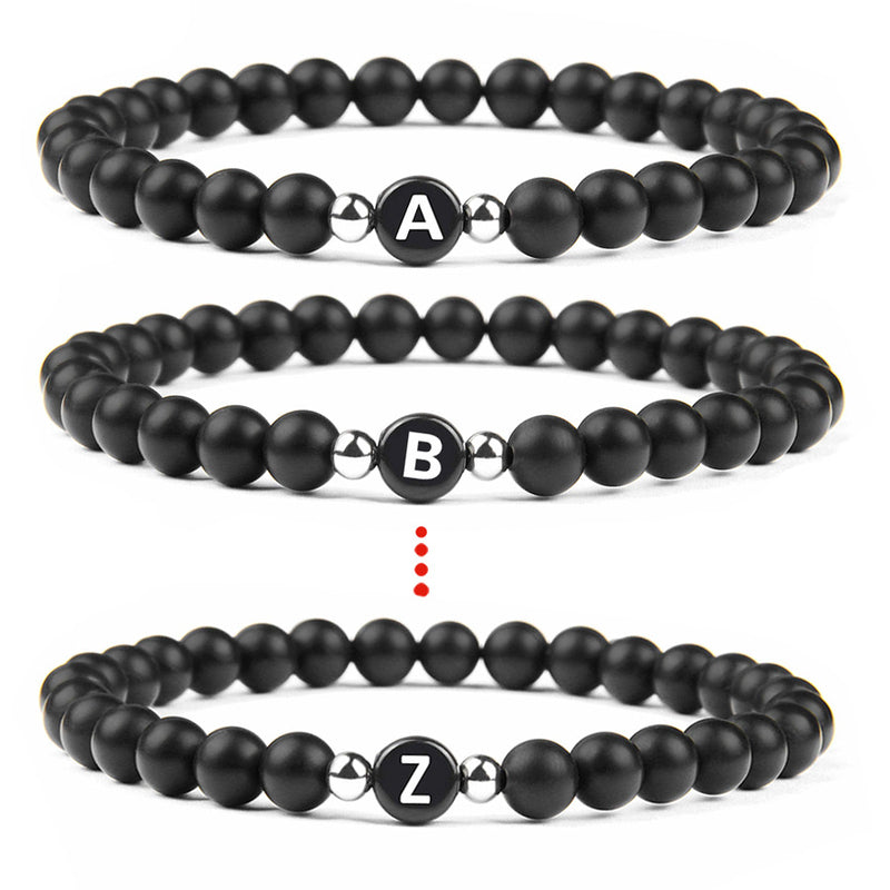 26 letters agate bracelet