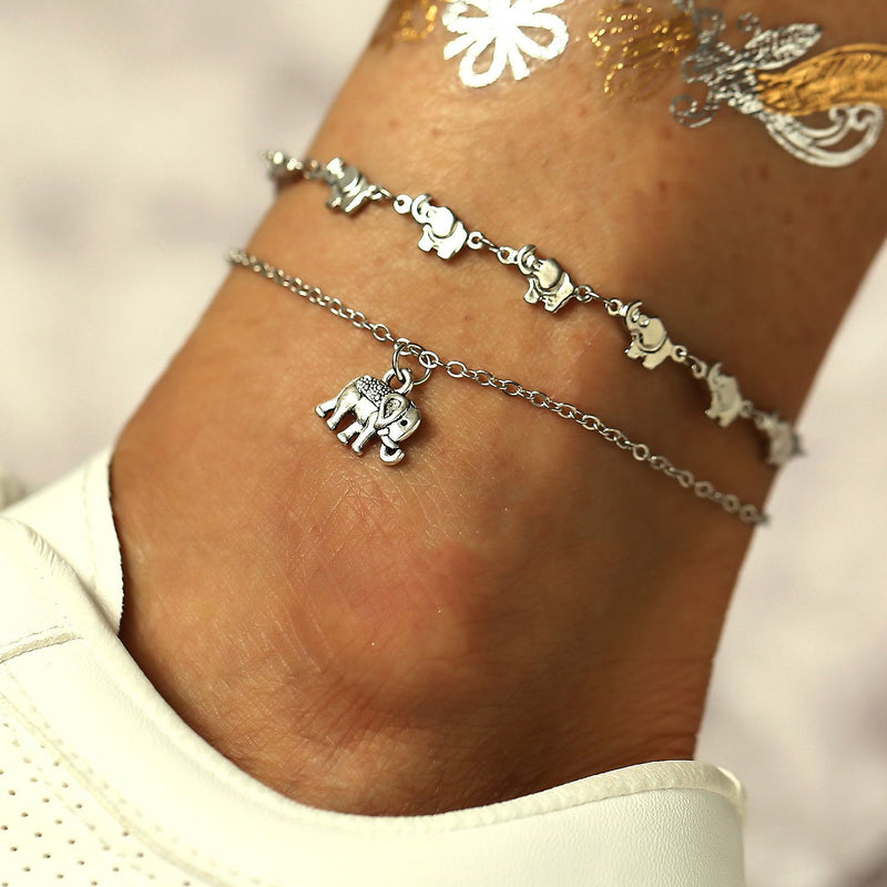 Vintage elephant anklet