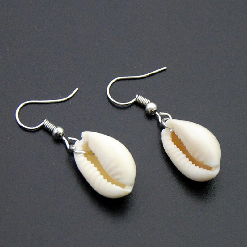 New Jewelry White Shell Fashion Shell Pendant Earrings Simple And Popular Earrings